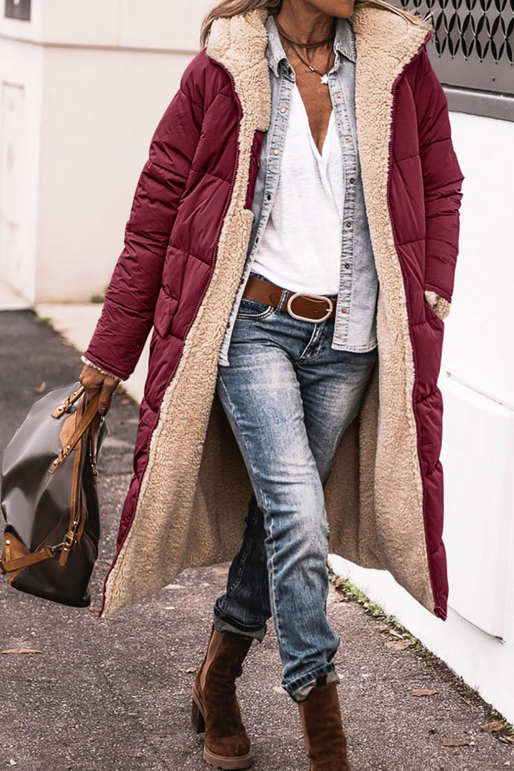 Johna – Luxe Sherpa Reversible Coat