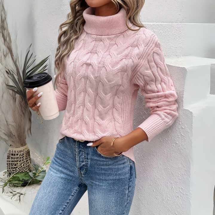 Amelia | Elegant Turtleneck Sweater Knitted