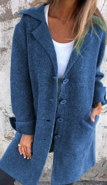 Baylea - Casual Long Wool Lapel Jacket