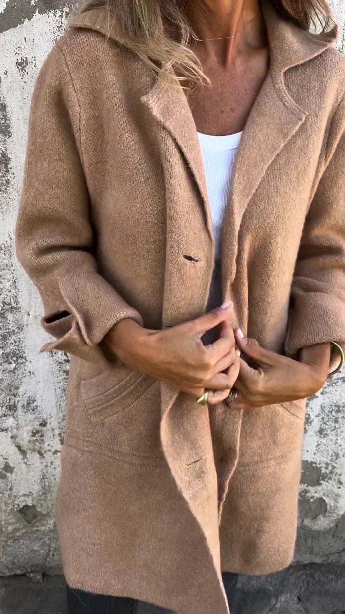 Baylea - Casual Long Wool Lapel Jacket