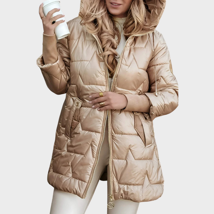 Nolwen - Elegant Winter Coat with Hood