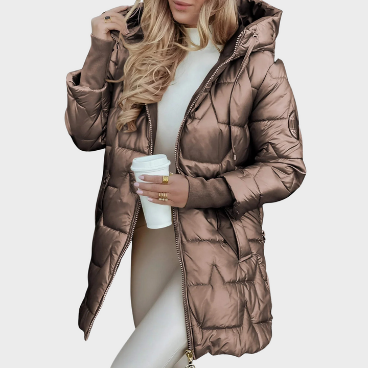 Nolwen - Elegant Winter Coat with Hood