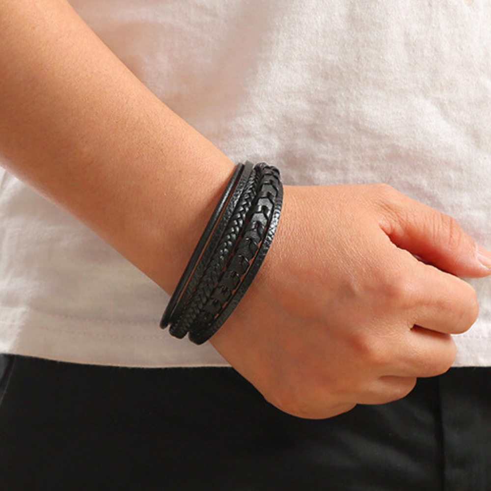 Eden™ | Leather Bracelet – Robust, Stylish & Timeless