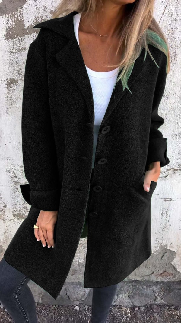 Baylea - Casual Long Wool Lapel Jacket