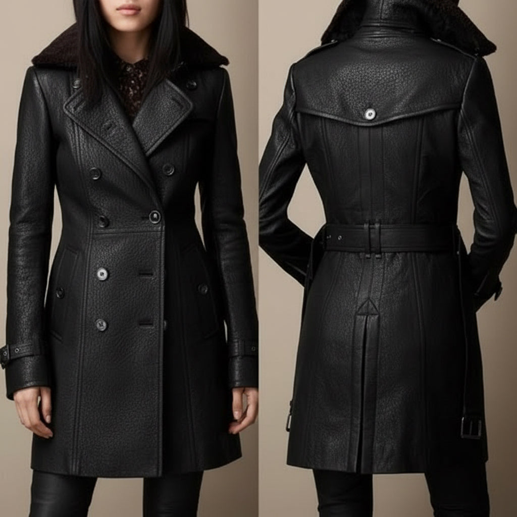 Carmen - Elegant Leather Coat