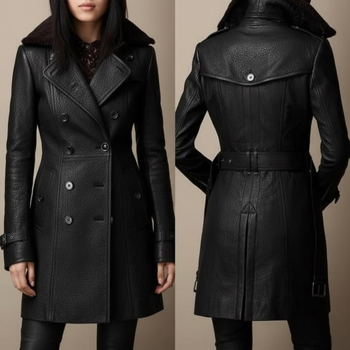 Carmen - Elegant Leather Coat