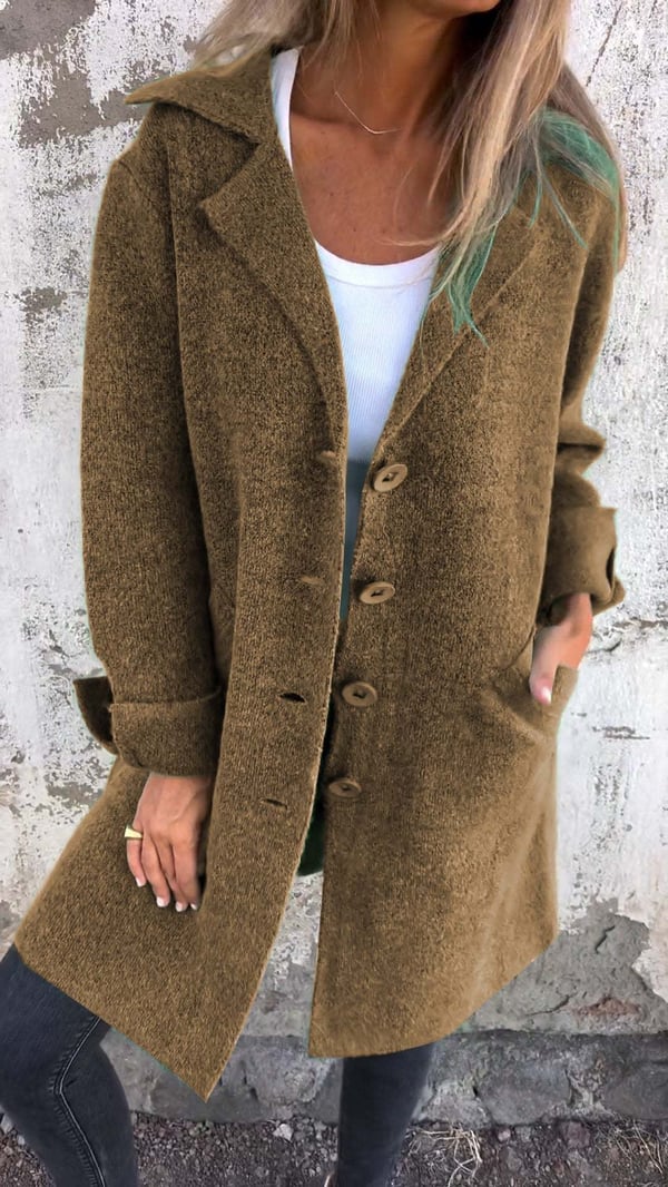 Baylea - Casual Long Wool Lapel Jacket