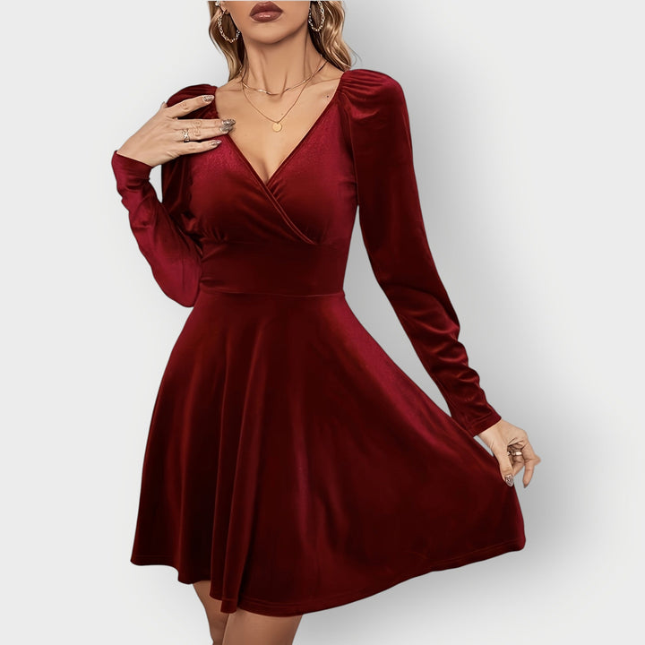 June - Velvet Skater Dress