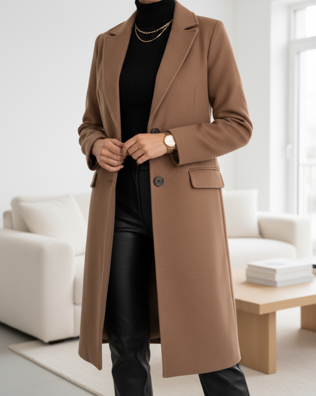 Auria - Elegant Long Coat