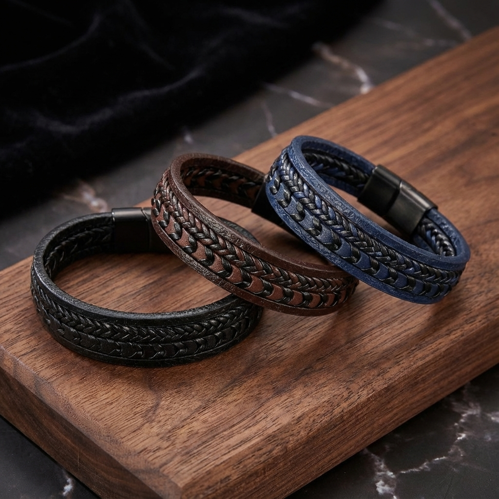 Eden™ | Leather Bracelet – Robust, Stylish & Timeless
