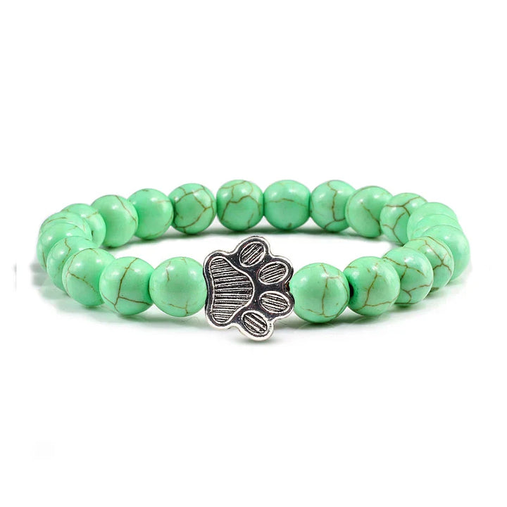 Bracelet with Paw Print Beads