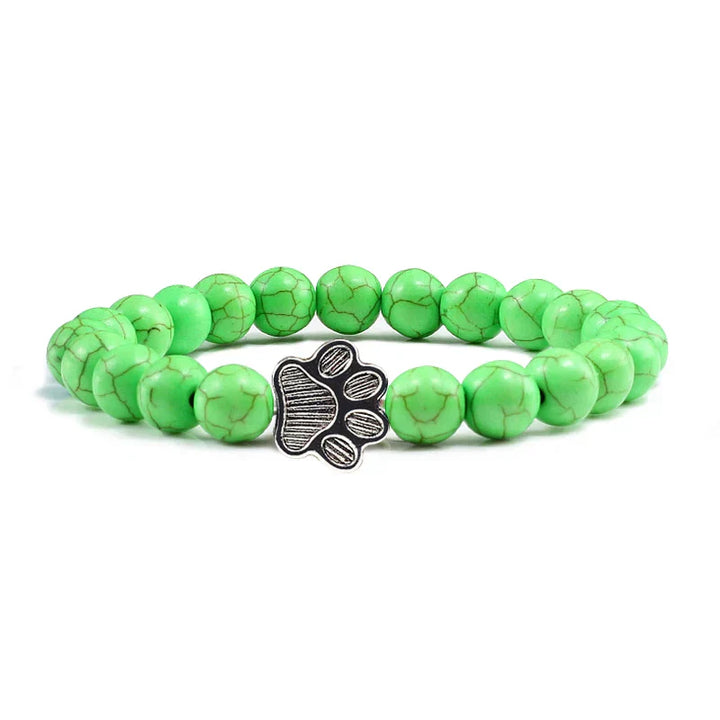 Bracelet with Paw Decorated with Beads