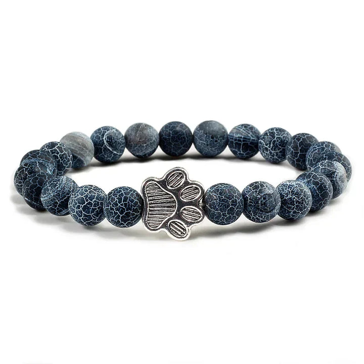 Bracelet with Paw Print Beads
