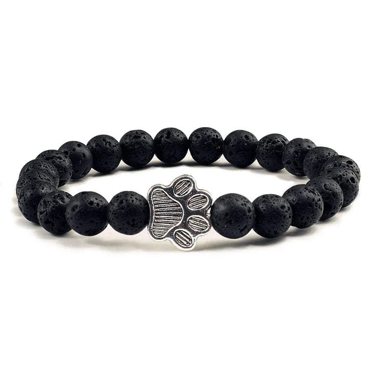Bracelet with Paw Print Beads