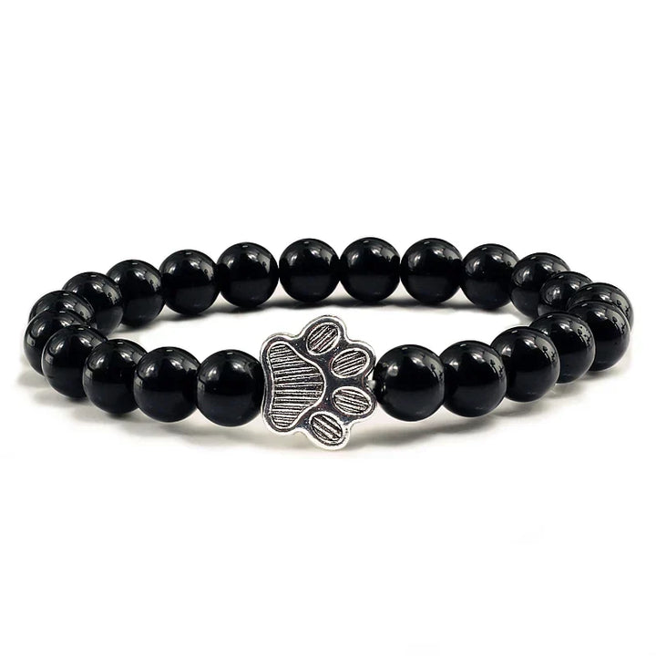 Bracelet with Paw Print Beads