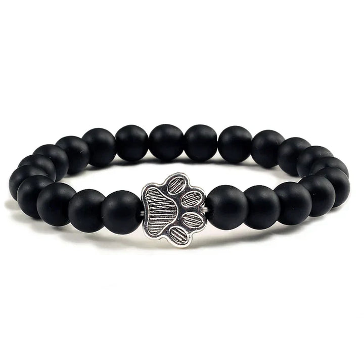Bracelet with Paw Print Beads