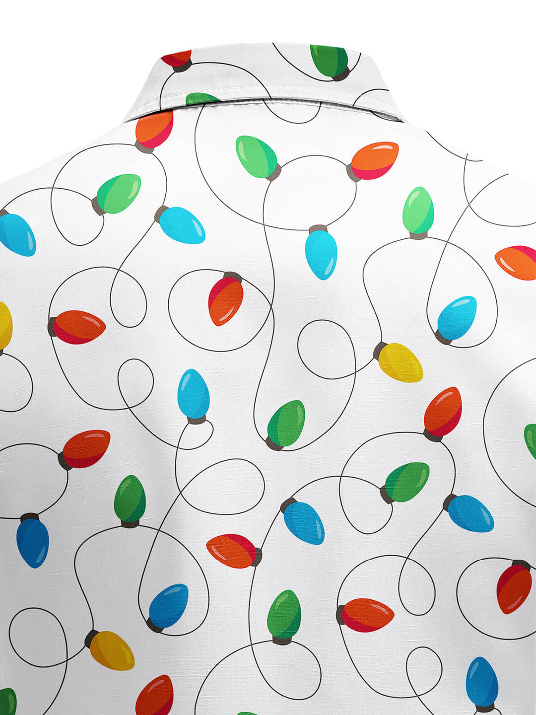 Men's Long Sleeve Xmas Fairy Lights Shirt