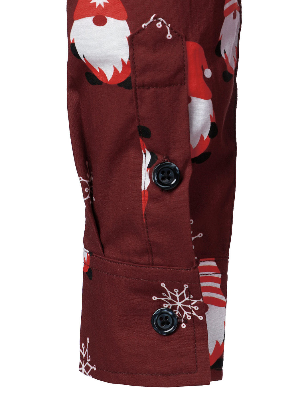 Men's Christmas Red Sweet Elf Cotton Long Sleeve Shirt