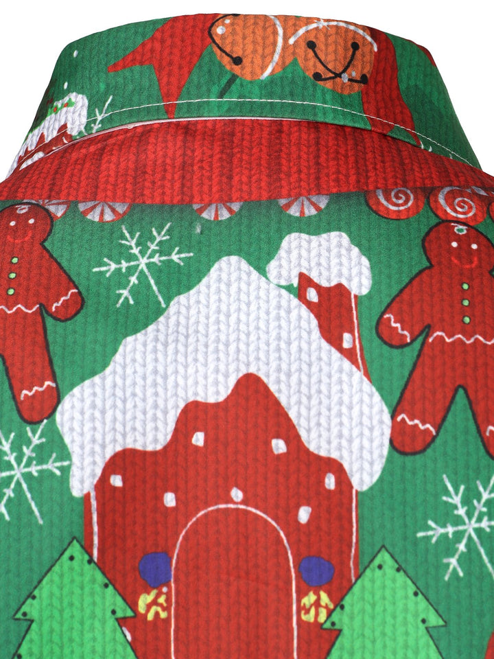 Funny Christmas Outfit Holiday Party Ugly Long Sleeve Shirt