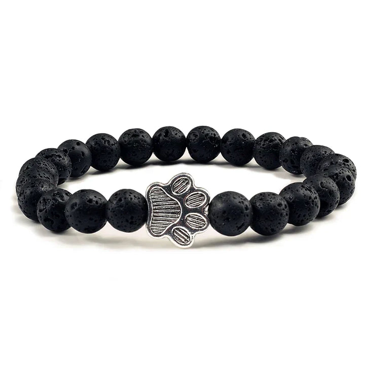 Bracelet with Paw Print Beads