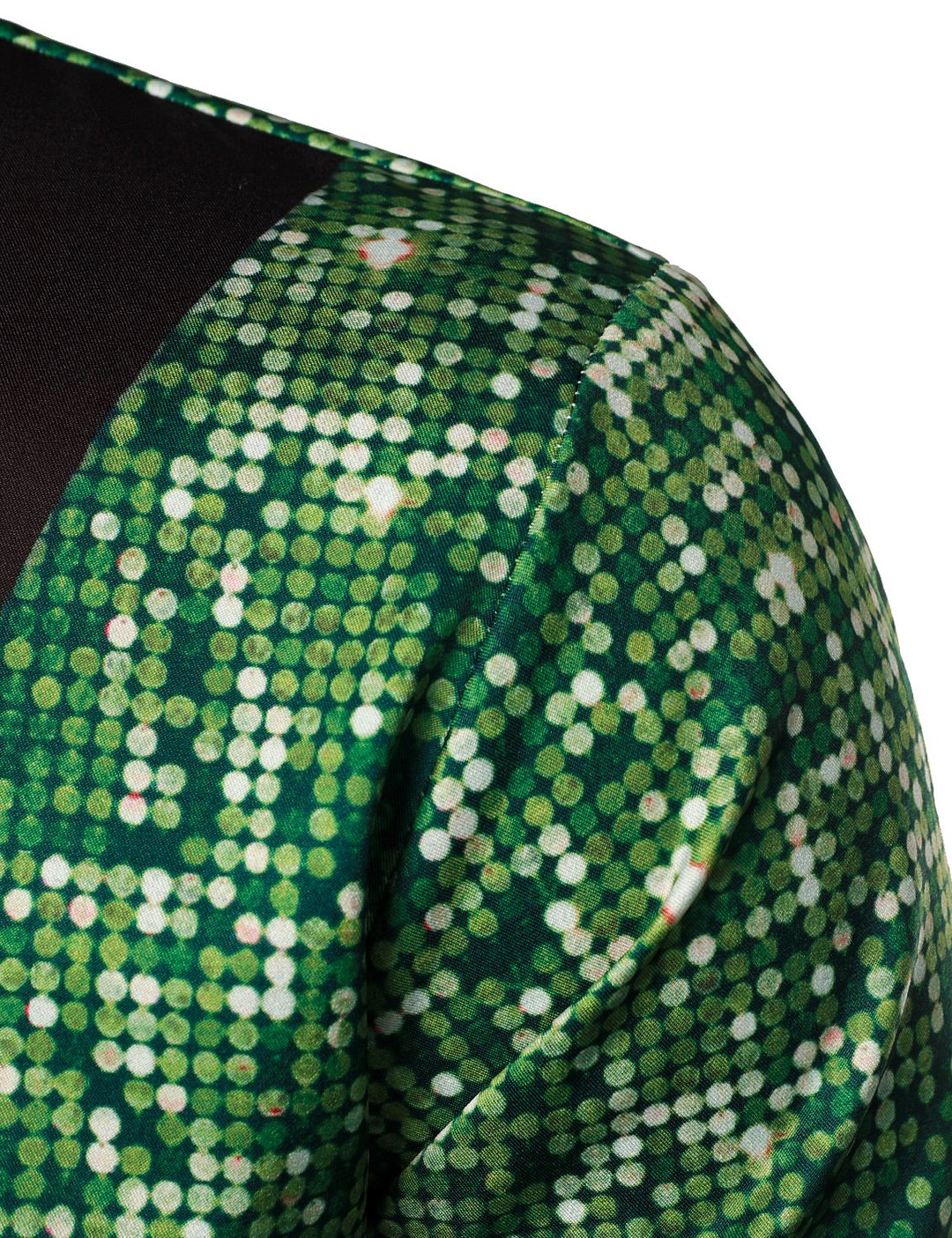 Men's Christmas Tree Funny Outfit Christmas Theme Top Holiday Green Button Long Sleeve Shirt