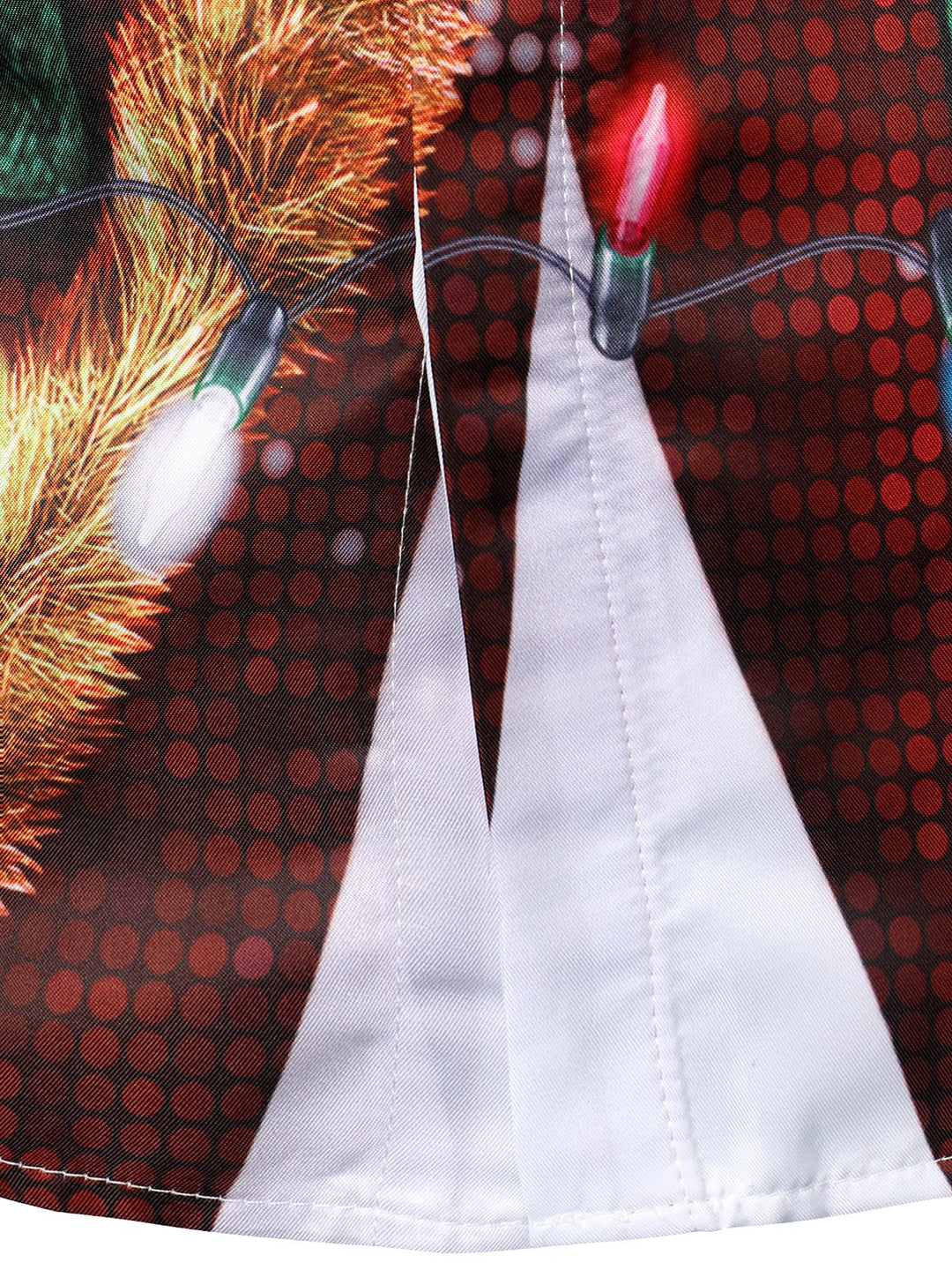 Men's Christmas Fun Outfit Theme Top Holiday Button-Down Long Sleeve Shirt