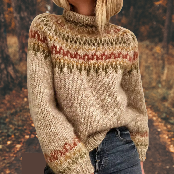 Sienna™ | Nordic Knit Pullover for Women