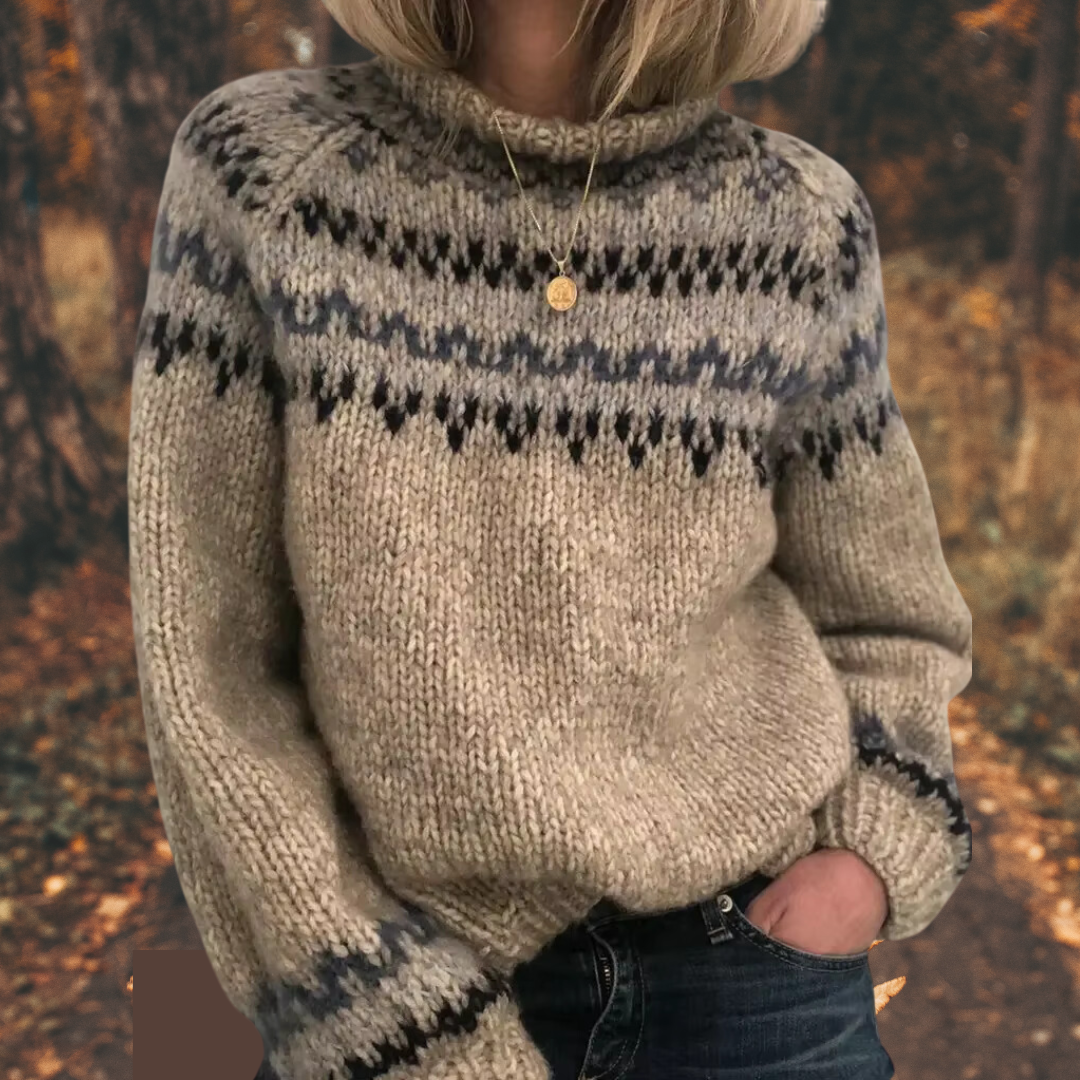 Sienna™ | Nordic Knit Pullover for Women