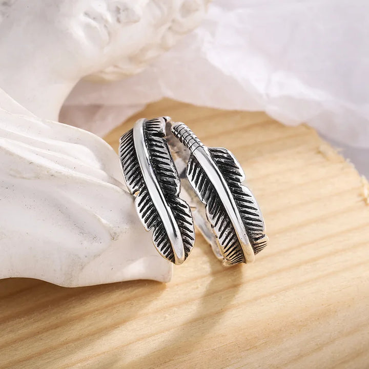 Angel Feather - Adjustable Commemorative Ring