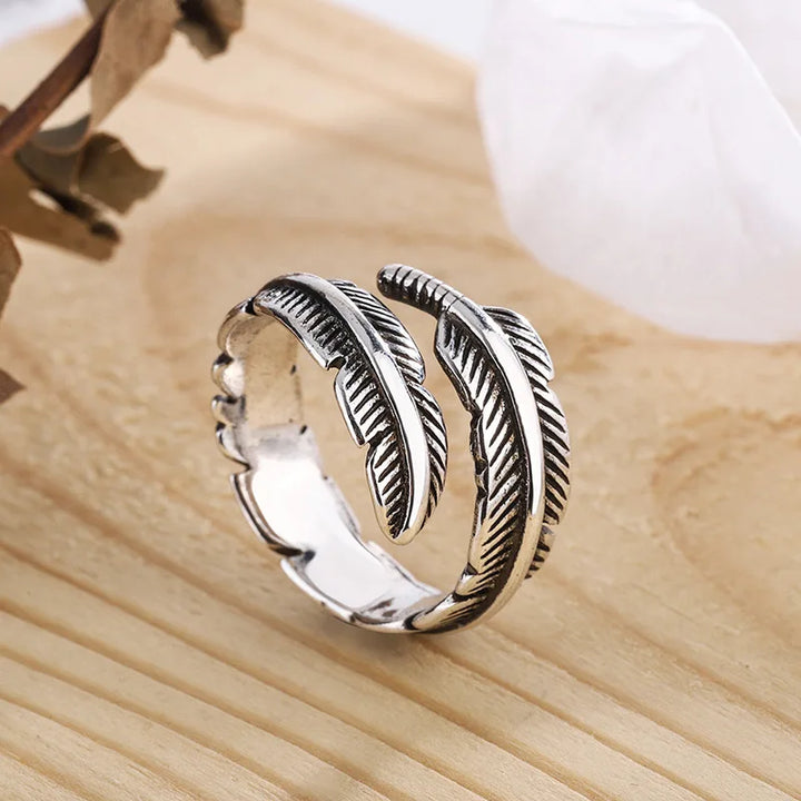 Angel Feather - Adjustable Commemorative Ring