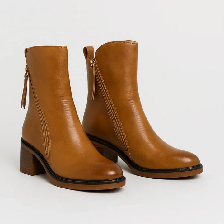 LEONÉA™ | LEATHER ANKLE BOOTS