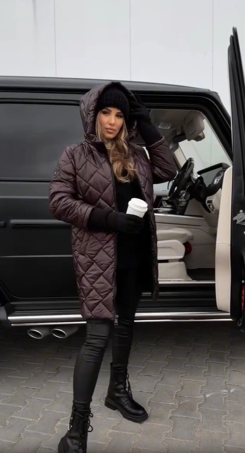 Angel - Elegant and Padded Jacket with Hood