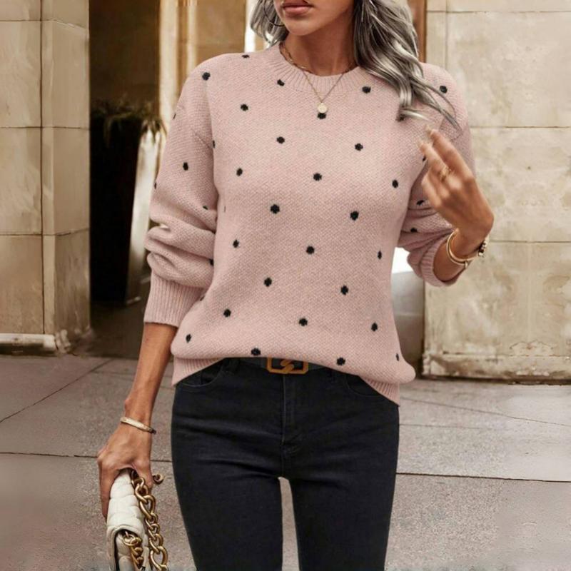 Lilah | Polka Dot Knit Pullover