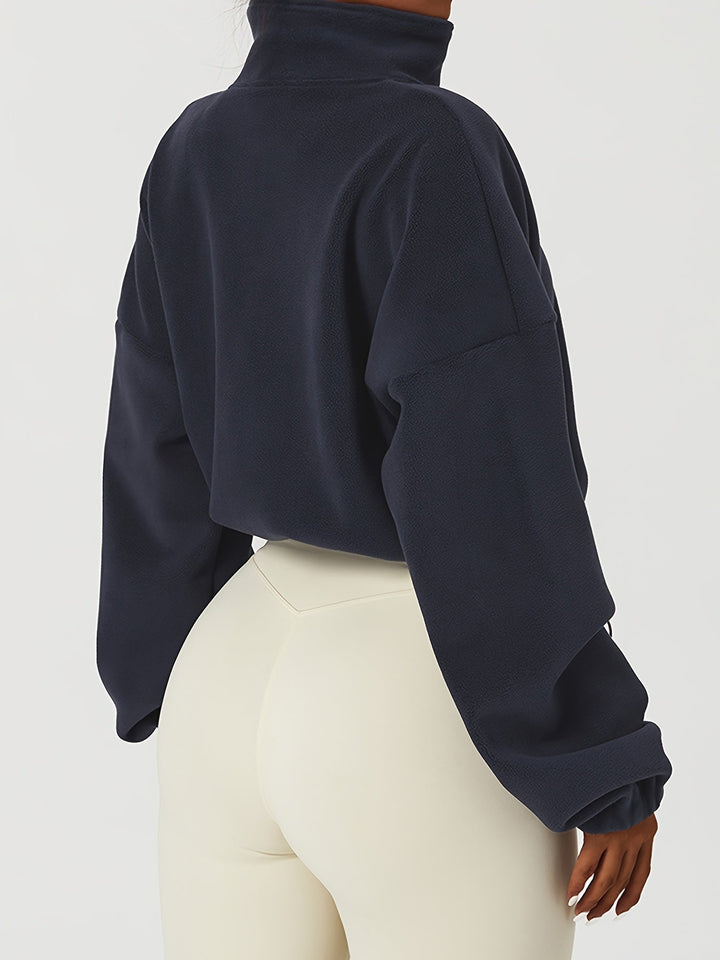 Velexia | Fleece Crop Top
