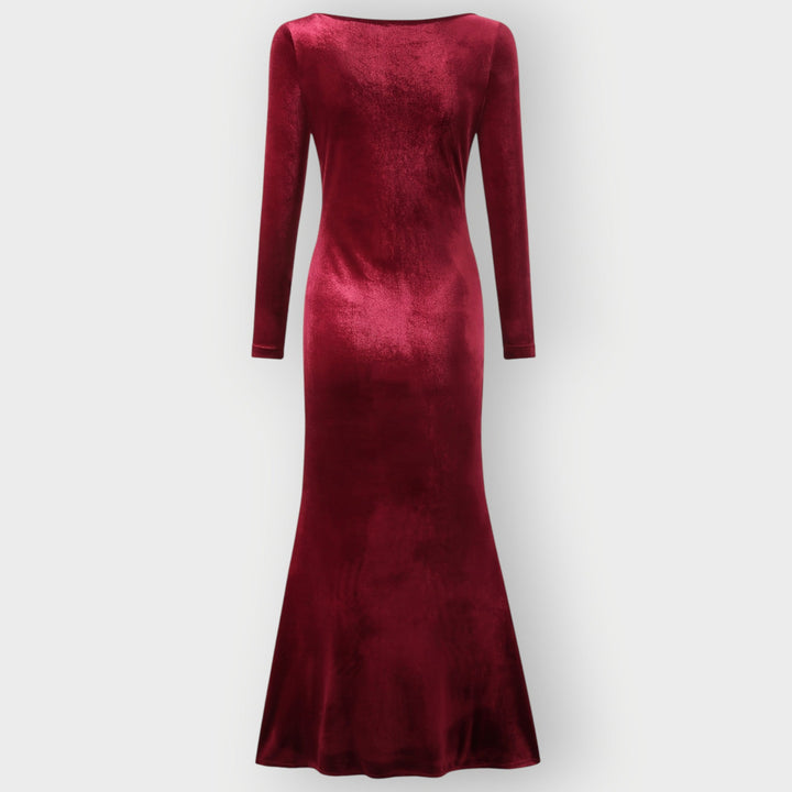 Darcy – Luxe Evening Silhouette Velvet Gown