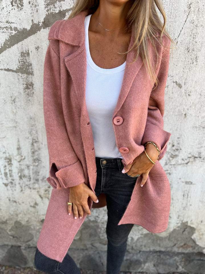 Baylea - Casual Long Wool Lapel Jacket
